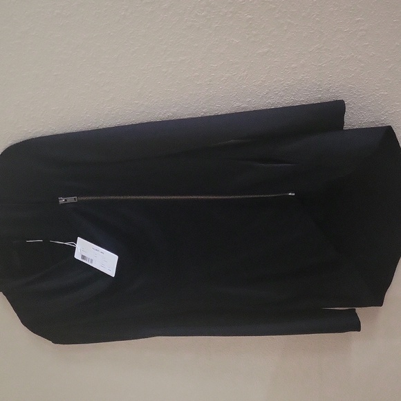 Helmut Lang 100% wool shawl collar asymmetrical zip jacket - Picture 10 of 14